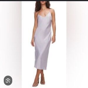 Nwt Good American Elegant Lavender Whisper Slip Dress size 1